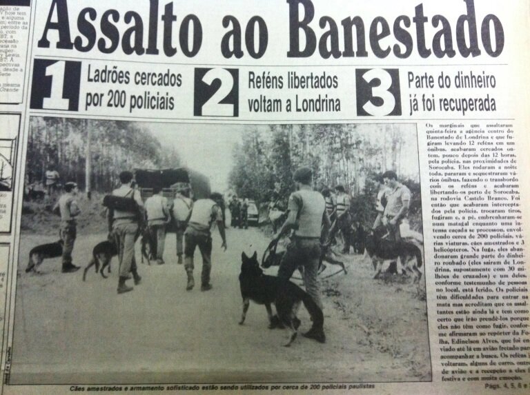 Assalto ao Banestado, em Londrina - 1987