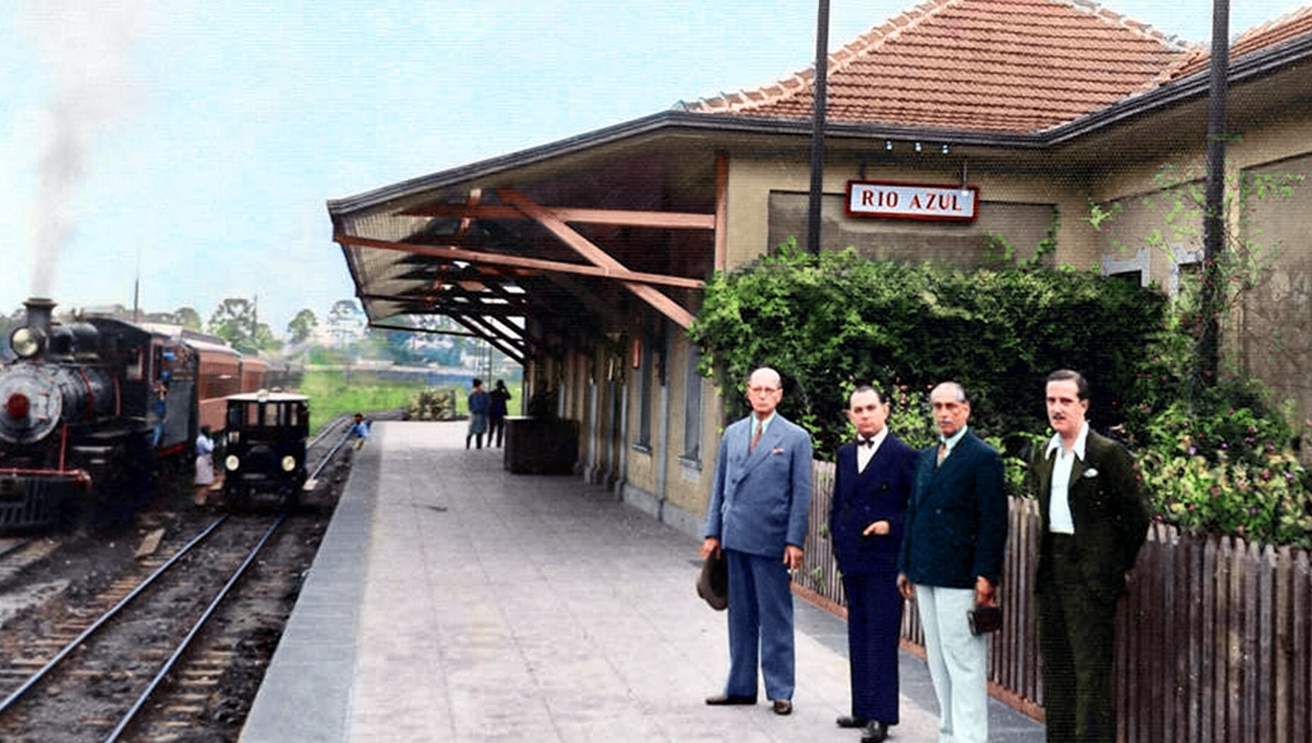 Estação Ferroviária em Rio Azul - Década de 1930