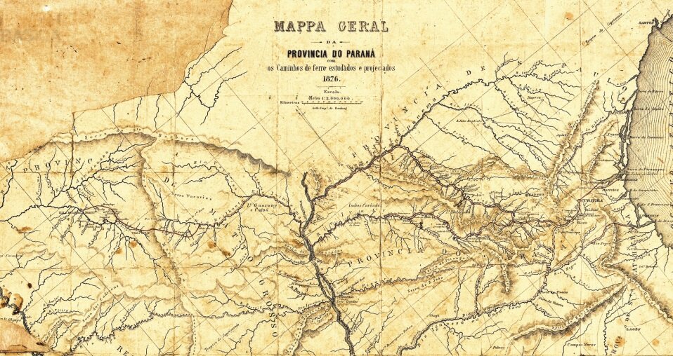 Mapa da Província do Paraná - 1876