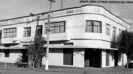 Sede da Rádio União, em Toledo - Anos 1980