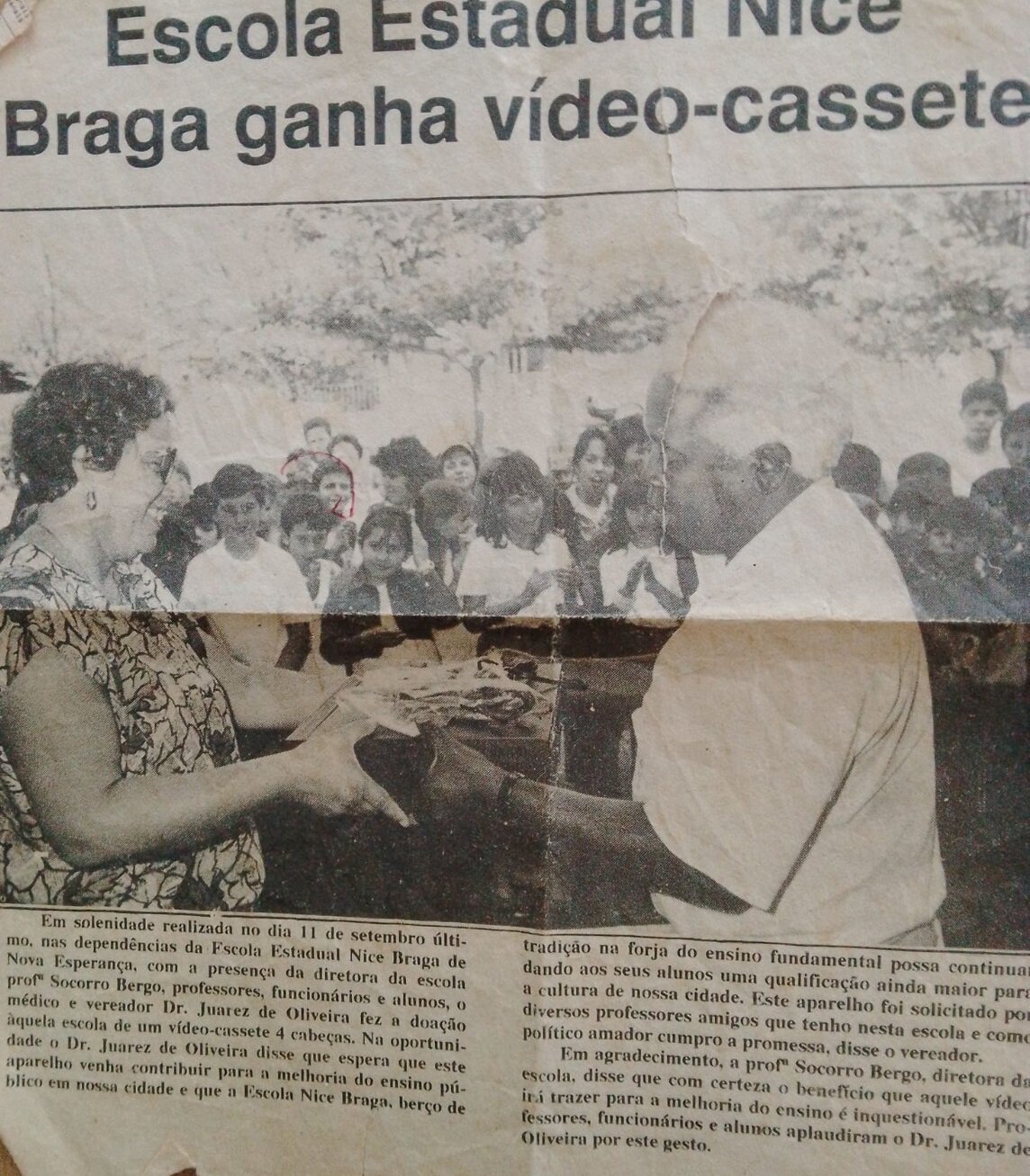 No limiar da tecnologia, em Nova Esperança - Setembro de 1991