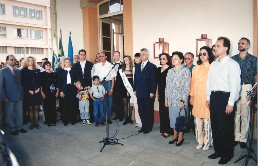 Solenidade de inauguração da Casa da Memória, em Ponta Grossa - 1995
