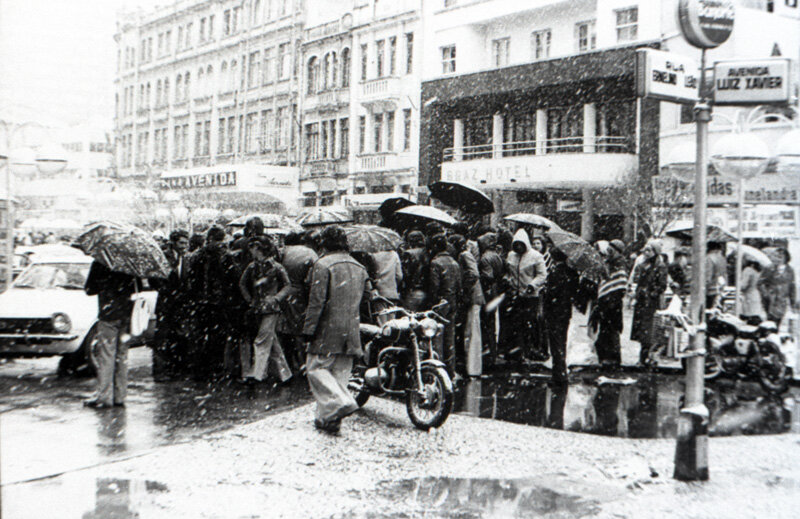 Neve em Curitiba - Julho de 1975