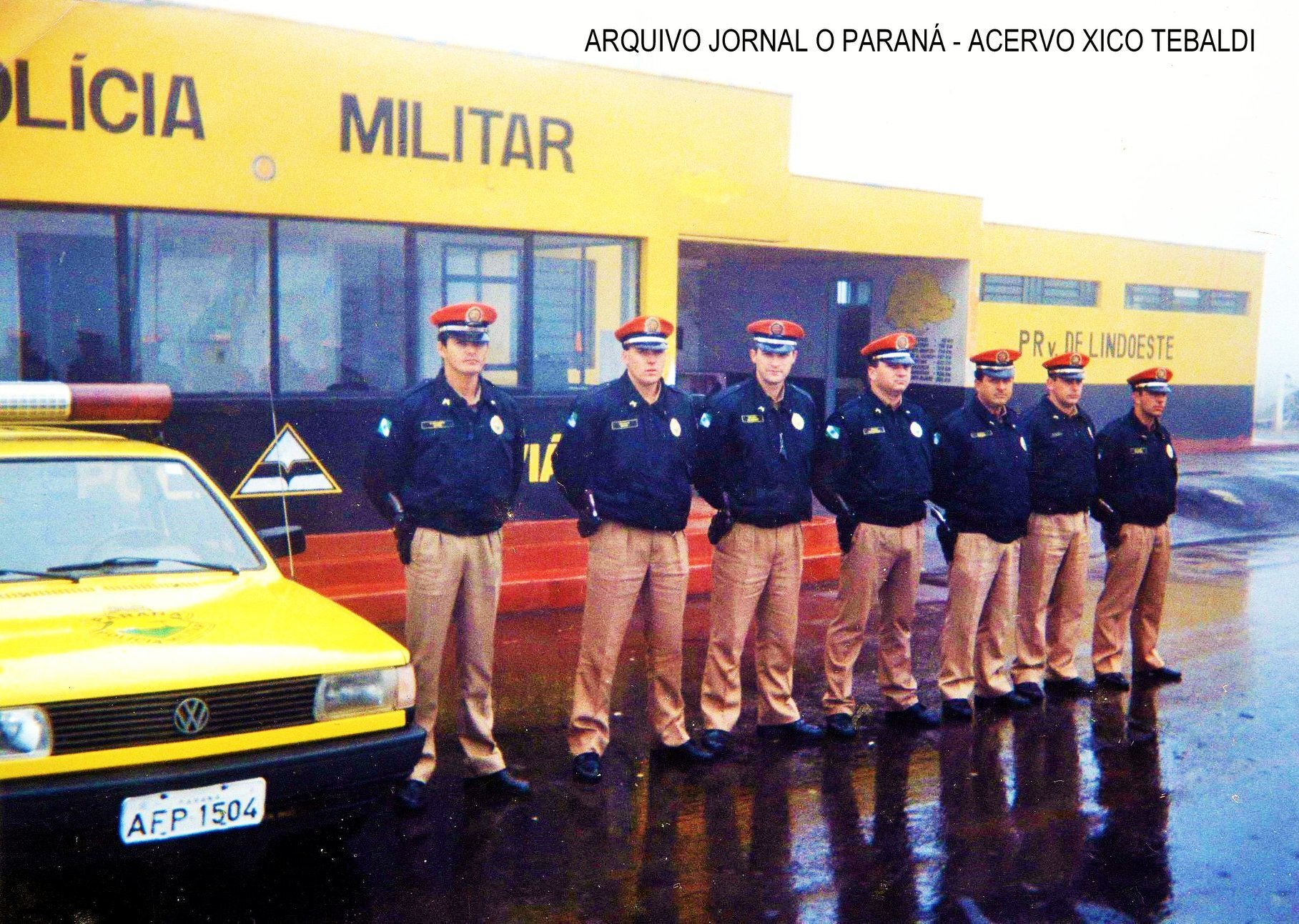 Posto da Polícia Rodoviária Estadual, em Lindoeste - Anos 2000
